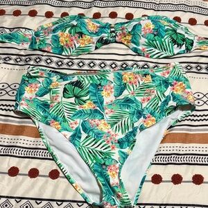Rampage Tropical Floral Bikini Set
